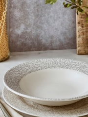 Morris & Co. by Spode Set of 4 Grey Willow Bough Bistro 10.5' Inch Pasta Bowls - Image 1 of 3