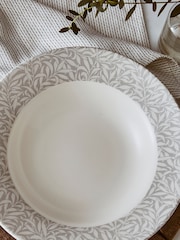 Morris & Co. by Spode Set of 4 Grey Willow Bough Bistro 10.5' Inch Pasta Bowls - Image 2 of 3