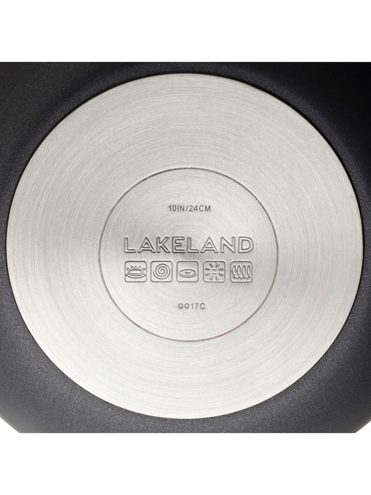 Lakeland Pewter Grey Hard Anodised 24cm Frying Pan - Image 4 of 4