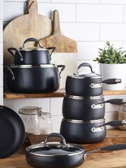Lakeland Pewter Grey Hard Anodised 16cm Casserole - Image 1 of 4