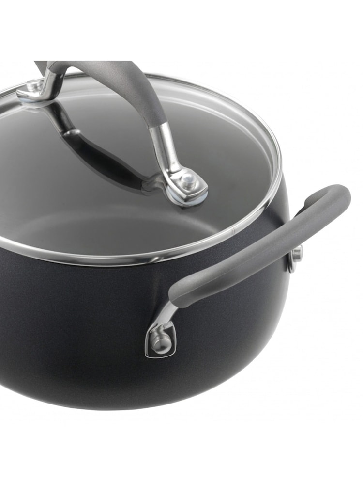 Lakeland Pewter Grey Hard Anodised 16cm Casserole - Image 4 of 4