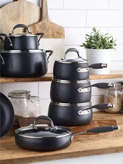 Lakeland Pewter Grey Hard Anodised 18cm Saucepan - Image 1 of 4