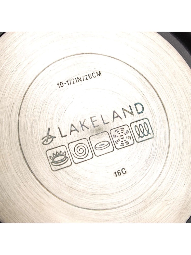 Lakeland Pewter Grey Classic 26cm Aluminium Stir Fry Pan - Image 2 of 3