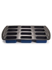 Lakeland Blue 12 Loose Based Mini Loaf Tin - Image 1 of 4