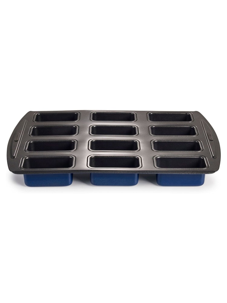 Lakeland Blue 12 Loose Based Mini Loaf Tin - Image 1 of 4
