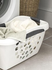Lakeland White Easy Load Laundry Basket - Image 2 of 3