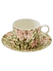 Morris & Co. by Spode Green Honeysuckle Teacup and Saucer - Image 3 of 4