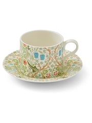 Morris & Co. by Spode Green Blackthorn Teacup and Saucer - Image 3 of 4