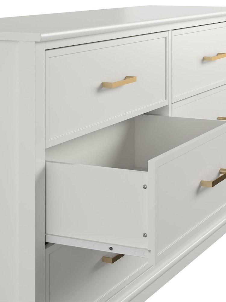 CosmoLiving White Westerleigh 6 Drawer Chest - Image 4 of 4
