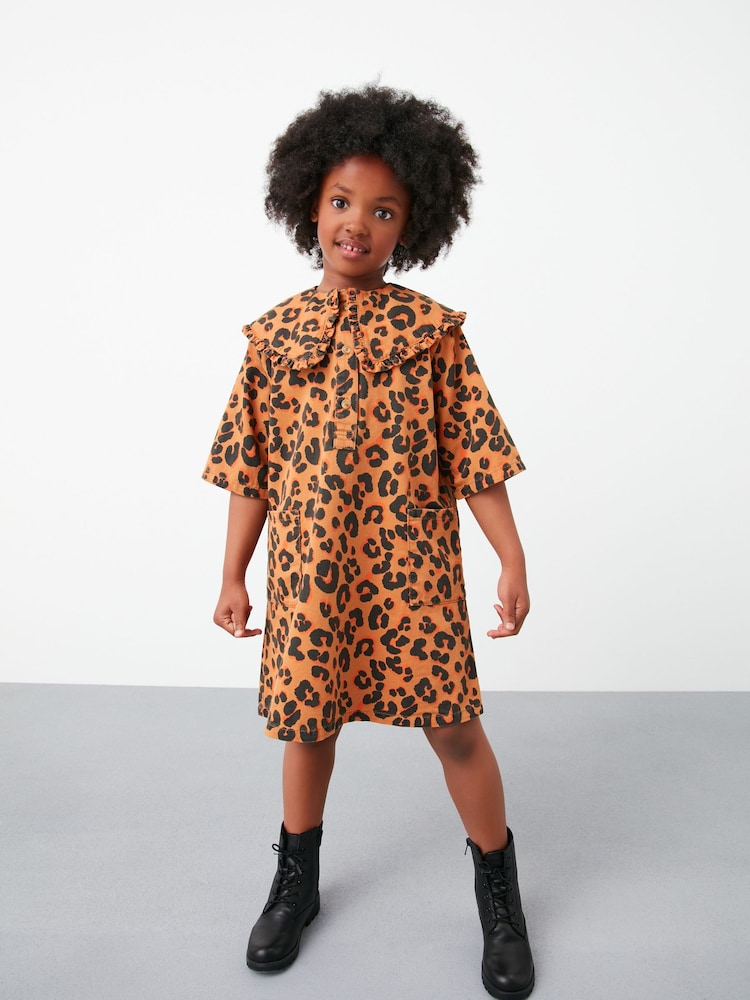 Animal - Kleid mit Kragen und Print (3–16 Jahre) - Bild 1 von 7 Animal - Kleid mit Kragen und Print (3–16 Jahre) - Bild 1 von 7