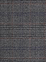 Синий - Зауженные книзу - Брюки в клетку с отделкой - Image 4 of 4