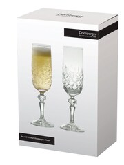 The DRH Collection Set of 2 Clear Dorchester Champagne Flutes - Image 3 of 4
