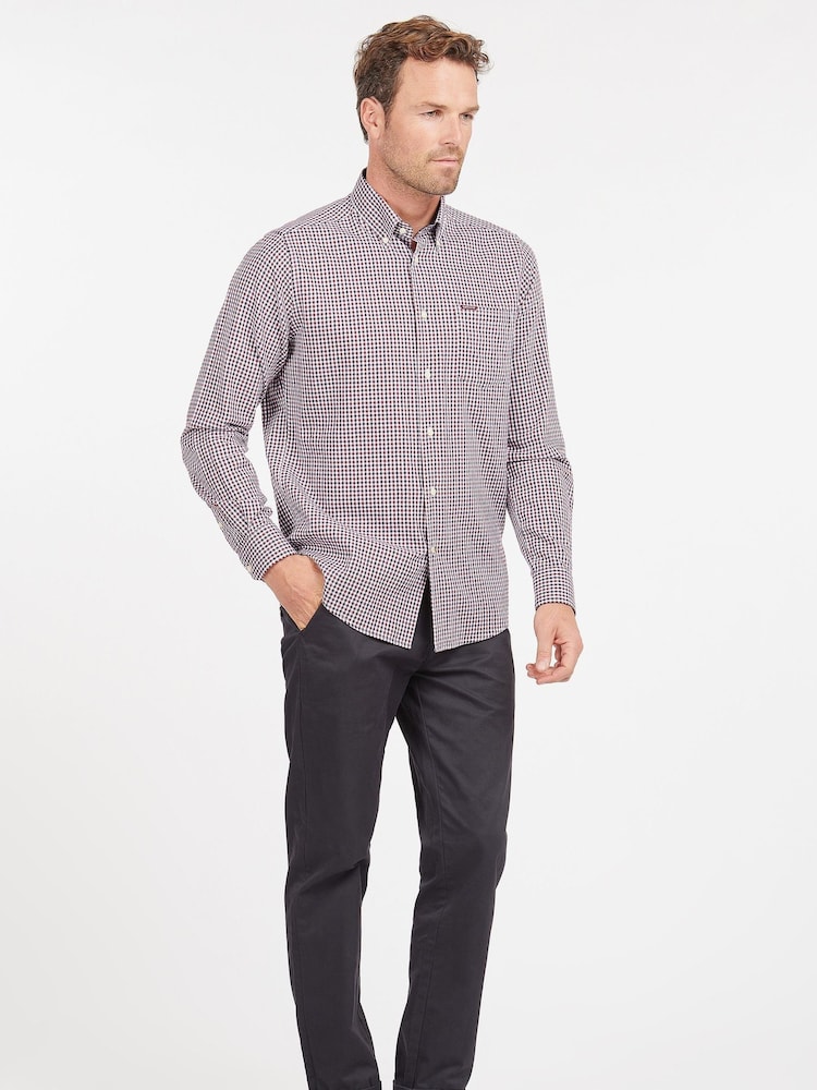 أحمر/أبيض - قميص مربعات Padshaw من Barbour® - صورة 1 من 4