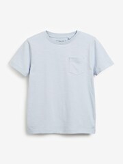 Blues 4 Pack Short Sleeve Textured Stripe T-Shirts (3-16yrs) - Image 6 of 7