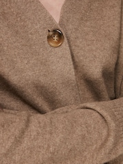 Whistles Brown Cashmere Cardigan - Image 4 of 5