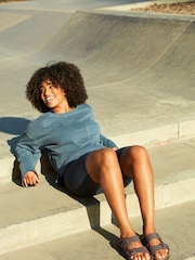 Коричневый - Сандалии из нубука Birkenstock Arizona Birko Flor - Image 3 of 7