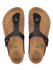 Birkenstock Black Papillio Gizeh Vegan Platform Sandals - Image 3 of 3