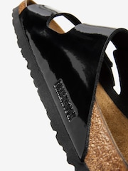 Birkenstock Black Arizona Birko Flor Patent Sandals - Image 6 of 8