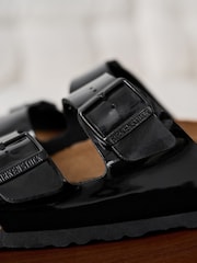 Birkenstock Black Arizona Birko Flor Patent Sandals - Image 7 of 8