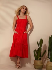 Sonder Studio Cotton Midi Sun Dress - Image 1 of 3