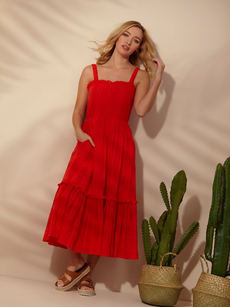 Sonder Studio Cotton Midi Sun Dress - Image 2 of 3