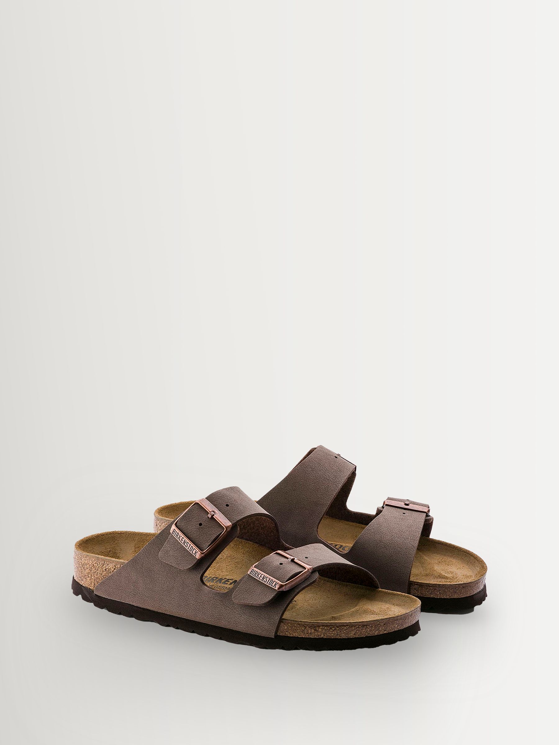 Buy Birkenstock Mocha Brown Arizona Birko Flor Nubuck Sandals from