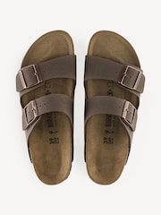 Birkenstock Mocha Arizona Birko Flor Nubuck Sandals - Image 4 of 5