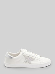 Weiß und Silber - Forever Comfort® Star Turnschuhe zum Schnüren - Bild 1 von 6