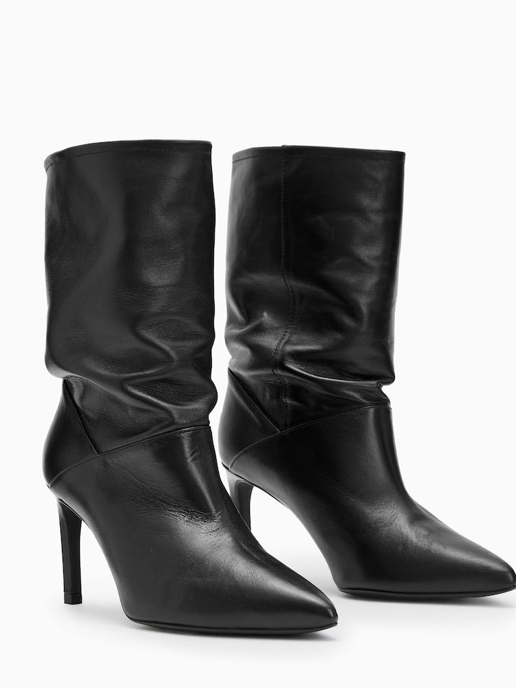 AllSaints Black Orlana Boots - Image 2 of 5