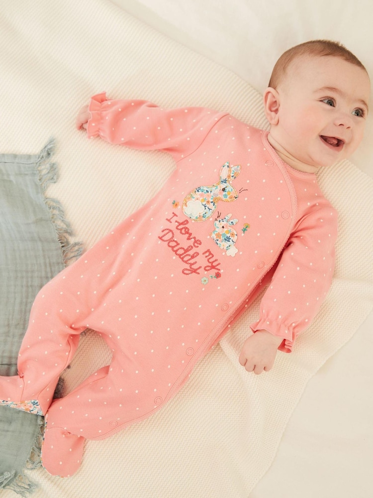 Pink Bunny Daddy Family Sleepsuit (0-2yrs) - Image 6 of 6