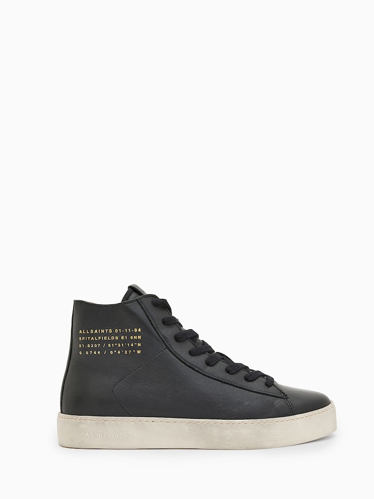 AllSaints Black Tana High Tops - Image 1 of 7
