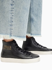AllSaints Black Tana High Tops - Image 7 of 7