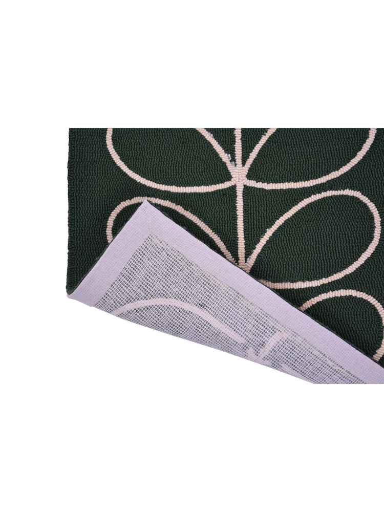 Orla Kiely Jade Green Linear Stem Outdoor Rug - Image 2 of 4