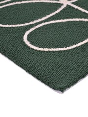 Orla Kiely Jade Green Linear Stem Outdoor Rug - Image 3 of 4