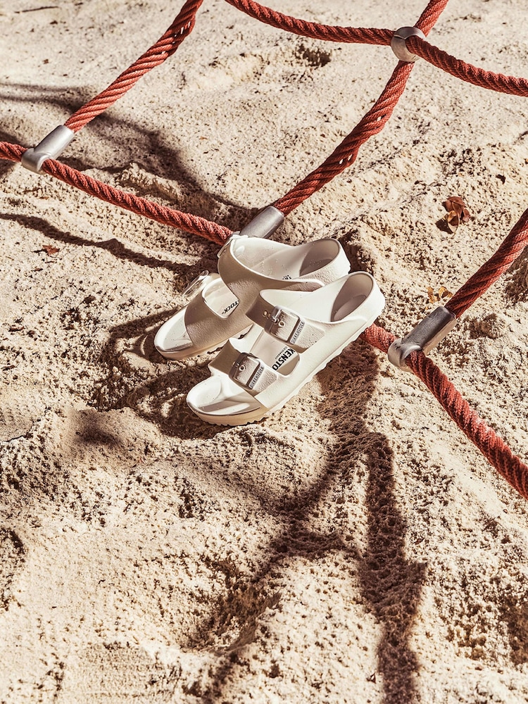 Birkenstock White Kids EVA Arizona Sandals - Image 1 of 4