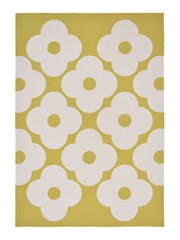 Orla Kiely Yellow Spot Flower Rug - Image 1 of 4