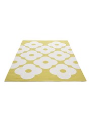 Orla Kiely Yellow Spot Flower Rug - Image 2 of 4
