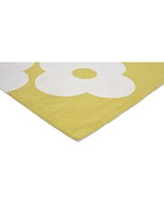 Orla Kiely Yellow Spot Flower Rug - Image 3 of 4