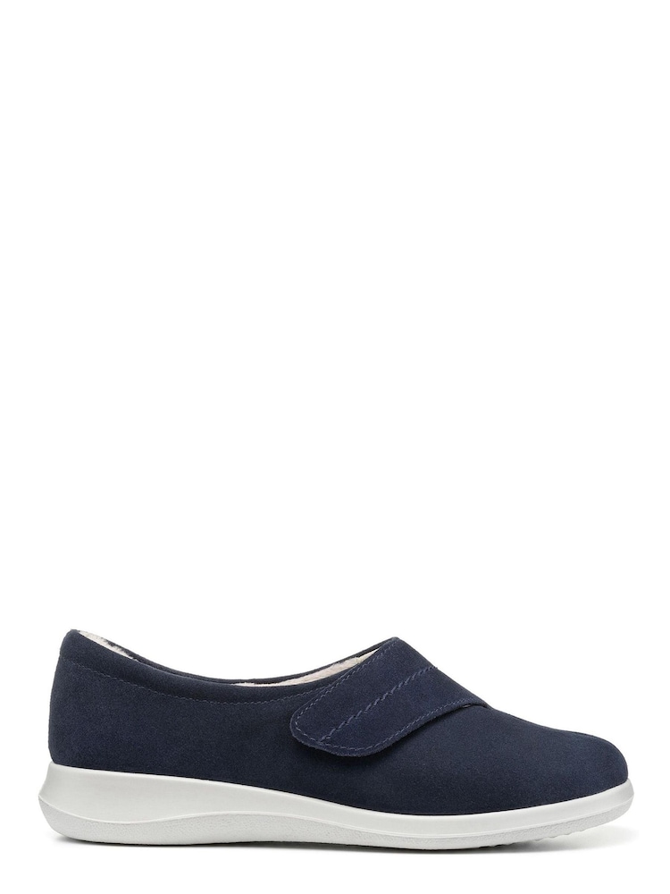 Hotter Blue Wrap II Touch-Fastening Full Covered Slippers - Image 1 of 4