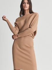 Reiss Lara Off The Shoulder Knitted Dress - Image 3 of 5