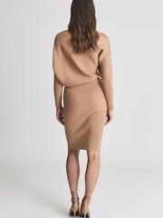 Reiss Lara Off The Shoulder Knitted Dress - Image 5 of 5