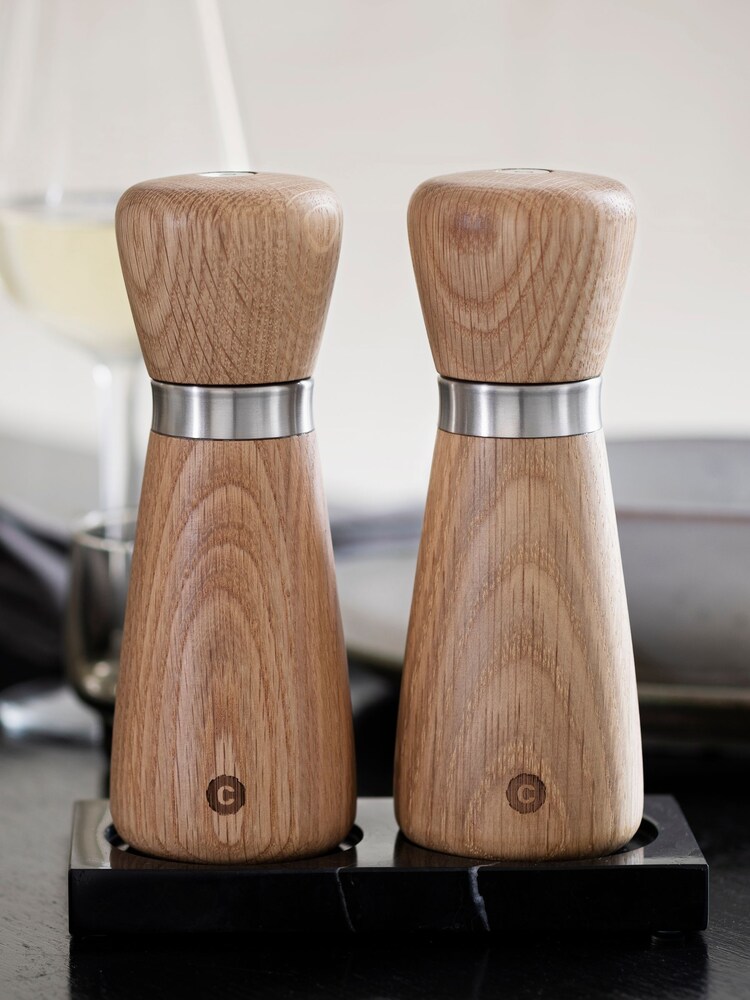 Crush Grind Natural Salt/Pepper Grinder With Stainless Steel Ring 170m - Image 1 of 2