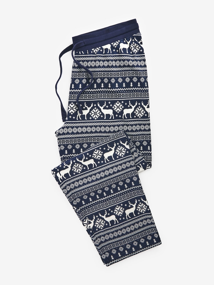 The Little Tailor Mens Reindeer Christmas Fair Isle Pattern Pyjamas - Image 6 of 6 The Little Tailor Mens Reindeer Christmas Fair Isle Pattern Pyjamas - Image 6 of 6
