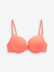 Кораллово-розовый - Бикини-топ с эффектом пуш-ап - Изображение 2 из 2