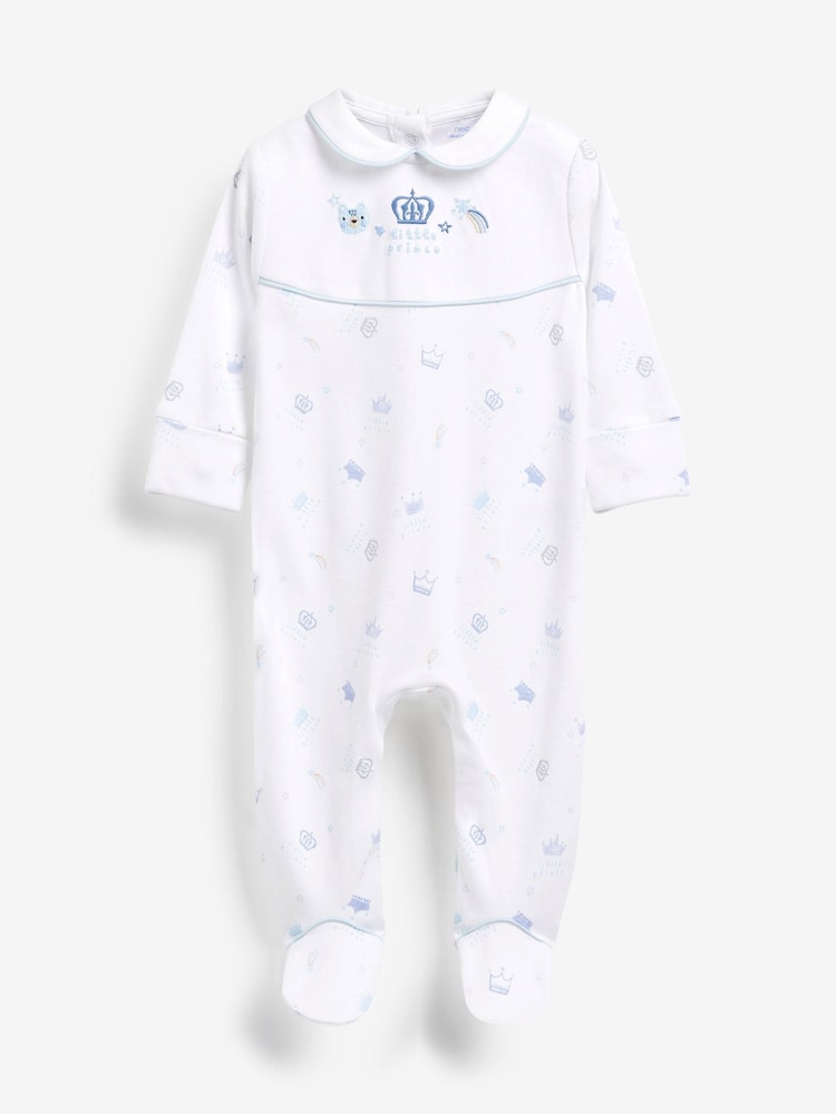 Blue Prince Baby Single Sleepsuit (0-2yrs) - Image 1 of 3