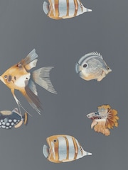 Harlequin Grey Kamanu 10.05M Wallpaper Paste The Wall - Image 1 of 1