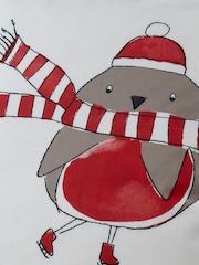 Catherine Lansfield Red Christmas Robin Cushion - Image 2 of 4