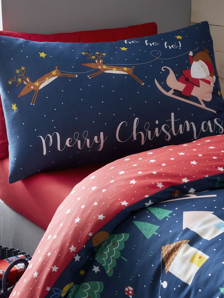 Parure taie d'oreiller et housse de couette Catherine Lansfield Santa's Christmas Wonderland - Image 3 of 5