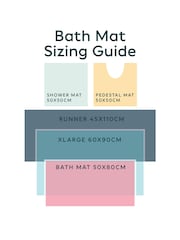 Catherine Lansfield Anti-Bacterial Memory Foam Keset kamar mandi - Gambar 6 dari 6