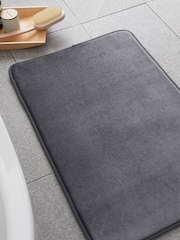 Catherine Lansfield Grey Anti-Bacterial Memory Foam Bath Mat - Image 1 of 6